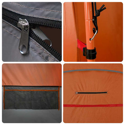 WC-Zelt Orange Wasserdicht