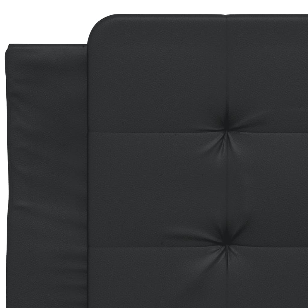 Polster-Einzelbett Modell inkl. Matratze, Kunstlederbezug 80x200 cm