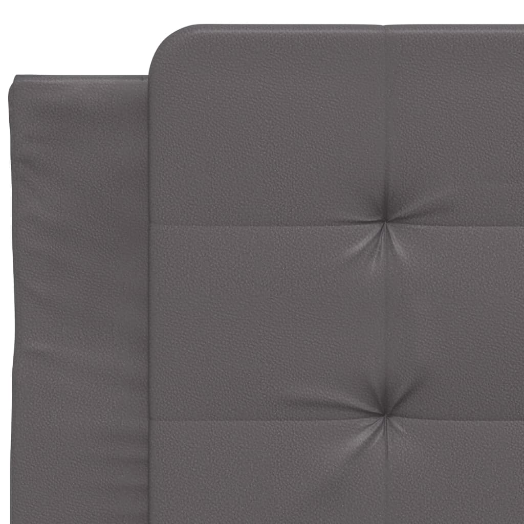 Polster-Einzelbett Modell inkl. Matratze, Kunstlederbezug 80x200 cm