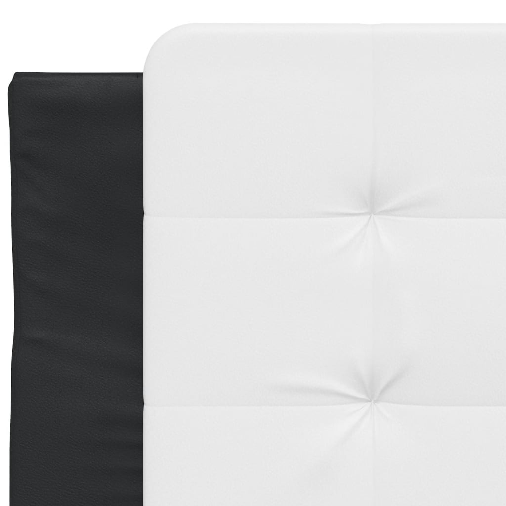 Polster-Einzelbett Modell inkl. Matratze, Kunstlederbezug 80x200 cm