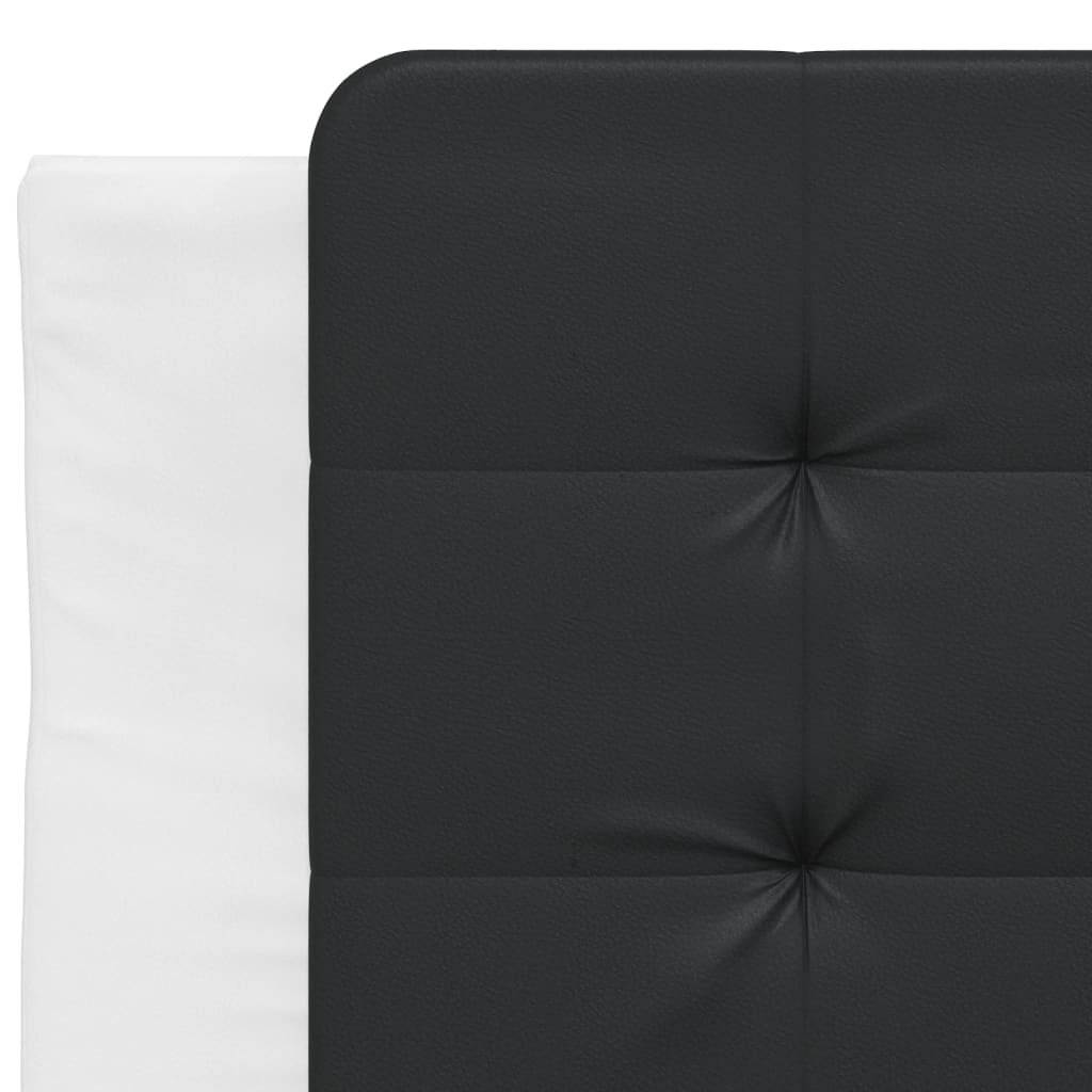 Polster-Einzelbett Modell inkl. Matratze, Kunstlederbezug 80x200 cm