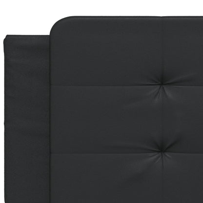 Polster-Doppelbett Modell inkl. Matratze, Kunstlederbezug 160x200 cm