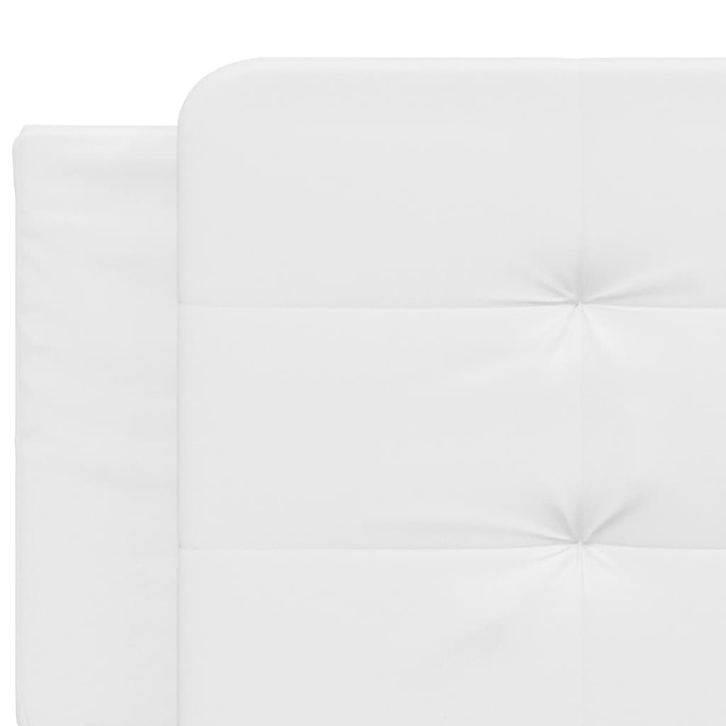 Polster-Doppelbett Modell inkl. Matratze, Kunstlederbezug 160x200 cm