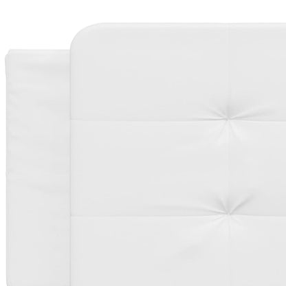 Polster-Doppelbett Modell inkl. Matratze, Kunstlederbezug 160x200 cm