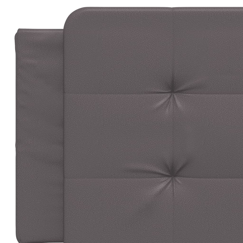Polster-Doppelbett Modell inkl. Matratze, Kunstlederbezug 160x200 cm