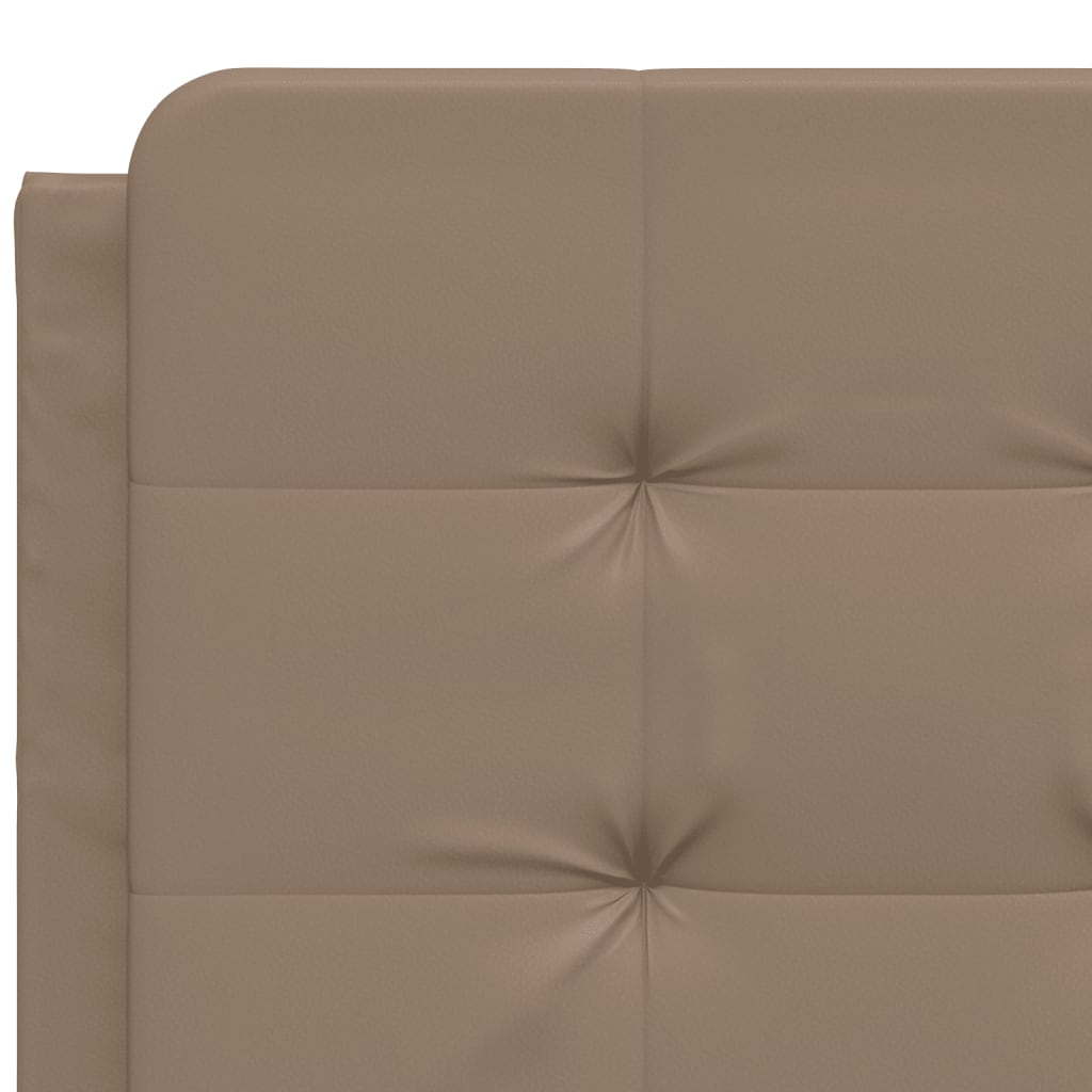 Polster-Doppelbett Modell inkl. Matratze, Kunstlederbezug 160x200 cm