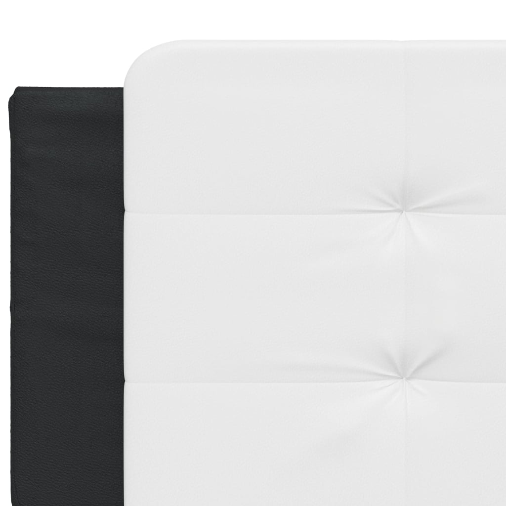 Polster-Doppelbett Modell inkl. Matratze, Kunstlederbezug 160x200 cm