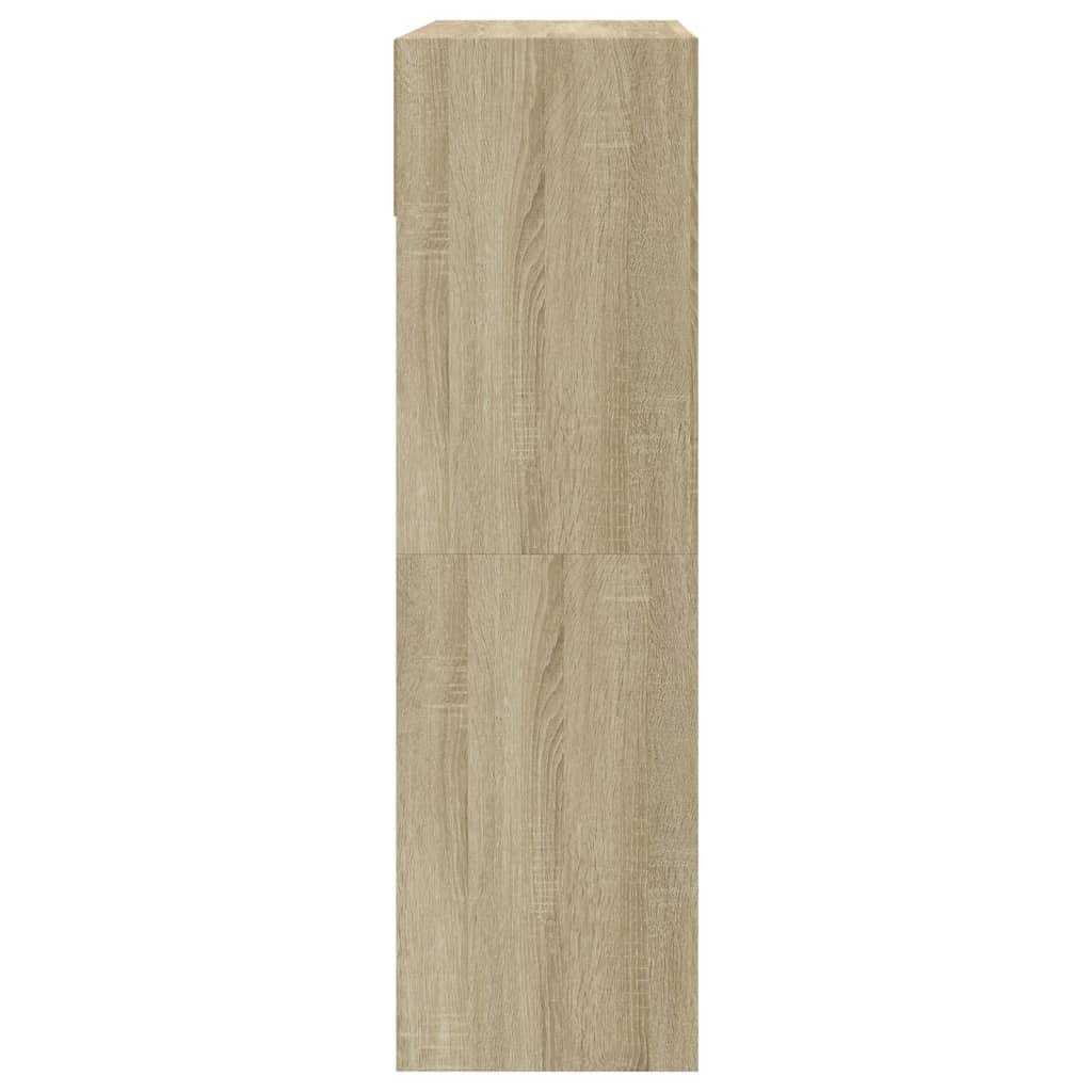 Schuhschrank mit 2 Klappen Weiß 80x34x116 cm