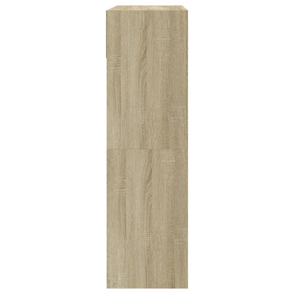 Schuhschrank mit 2 Klappen Weiß 80x34x116 cm