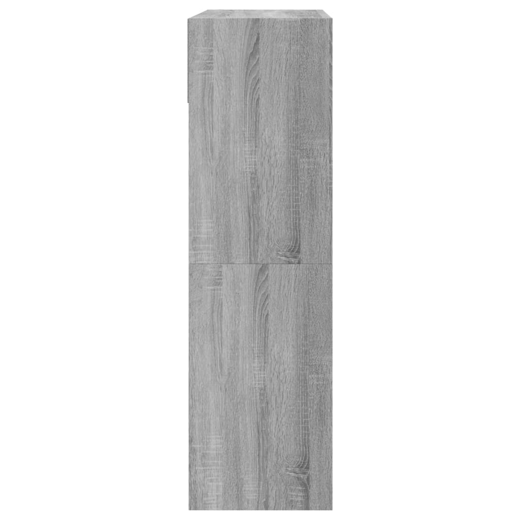 Schuhschrank mit 2 Klappen Weiß 80x34x116 cm