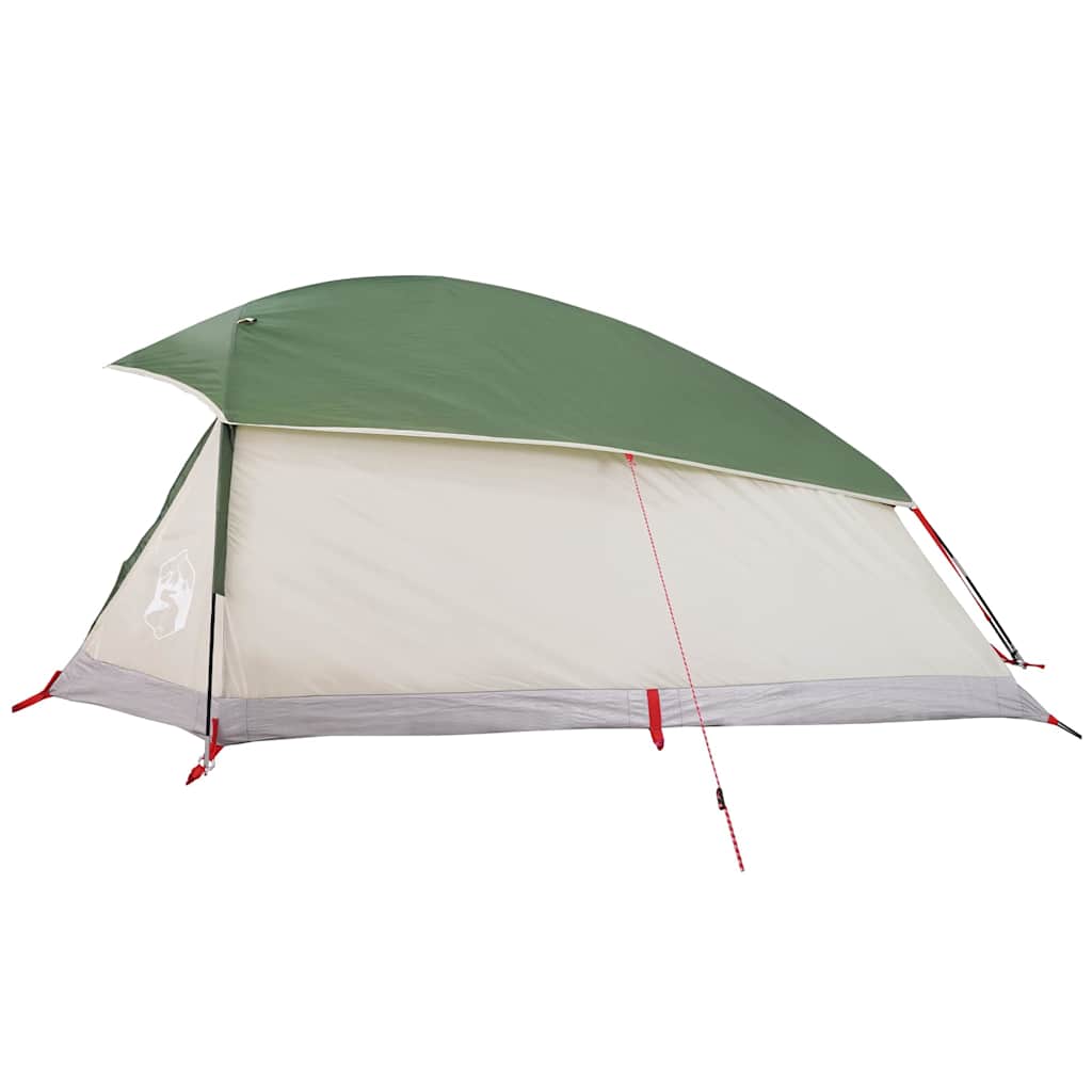 Kuppel-Campingzelt 1 Person Grau und Orange Wasserdicht