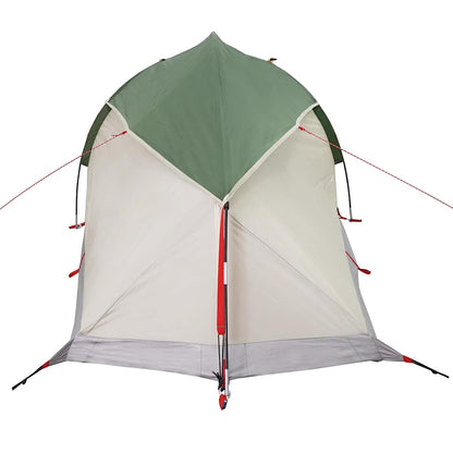 Kuppel-Campingzelt 1 Person Grau und Orange Wasserdicht