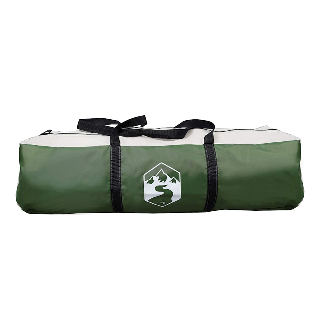 Kuppel-Campingzelt 1 Person Grau und Orange Wasserdicht