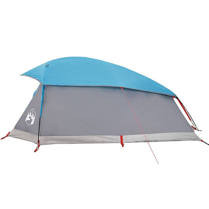 Kuppel-Campingzelt 1 Person Grau und Orange Wasserdicht