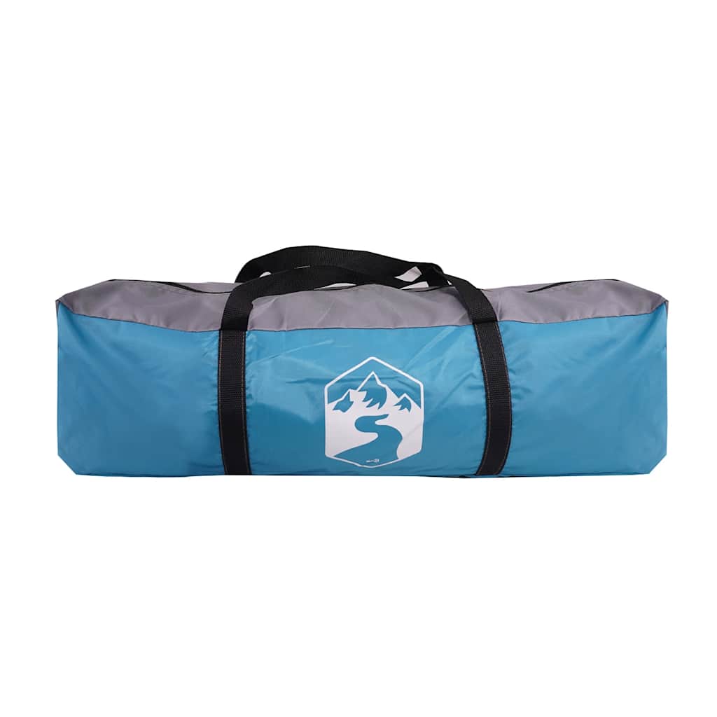 Kuppel-Campingzelt 1 Person Grau und Orange Wasserdicht