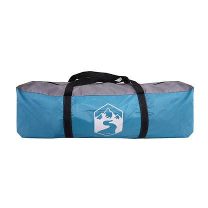 Kuppel-Campingzelt 1 Person Grau und Orange Wasserdicht