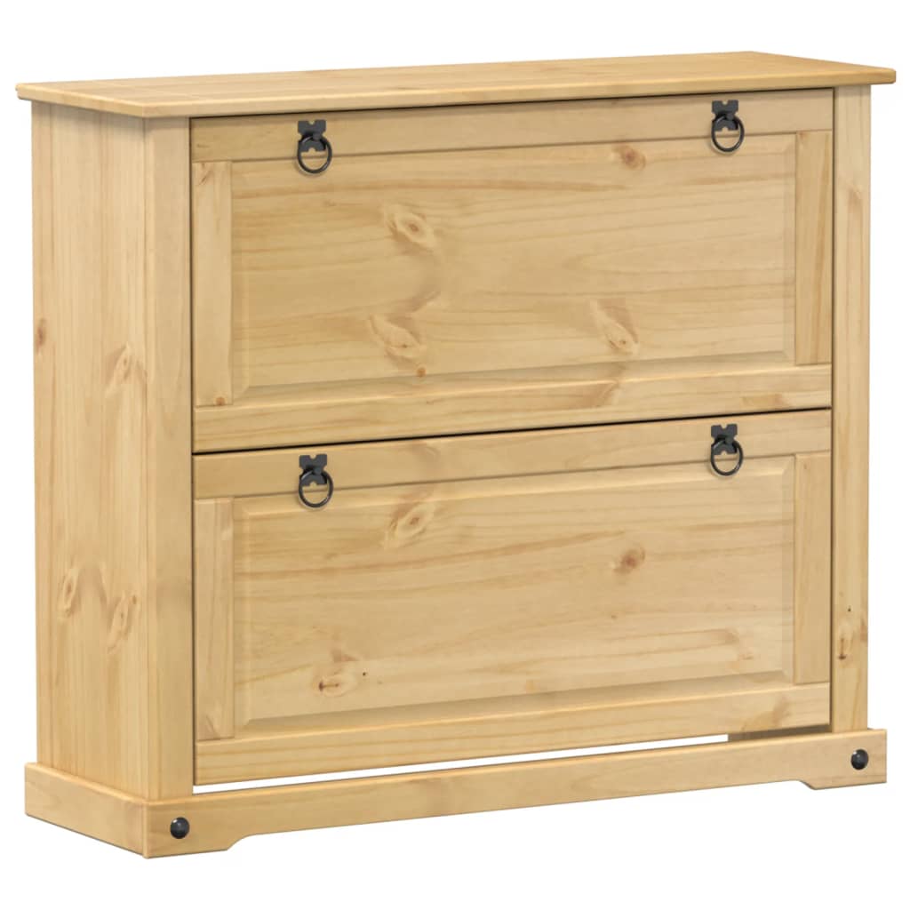 Schuhschrank Corona 99x32x47 cm Massivholz Kiefer