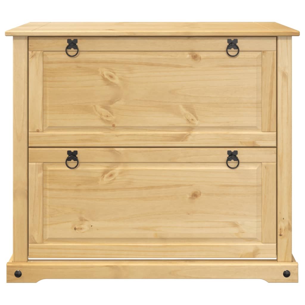 Schuhschrank Corona 99x32x47 cm Massivholz Kiefer