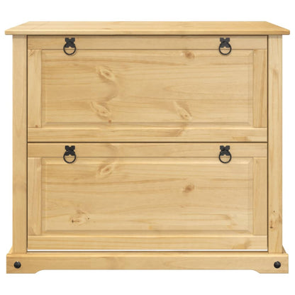 Schuhschrank Corona 99x32x47 cm Massivholz Kiefer