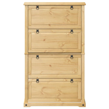 Schuhschrank Corona 99x32x47 cm Massivholz Kiefer