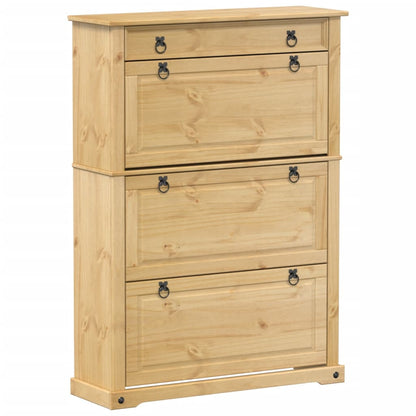 Schuhschrank Corona 99x32x47 cm Massivholz Kiefer