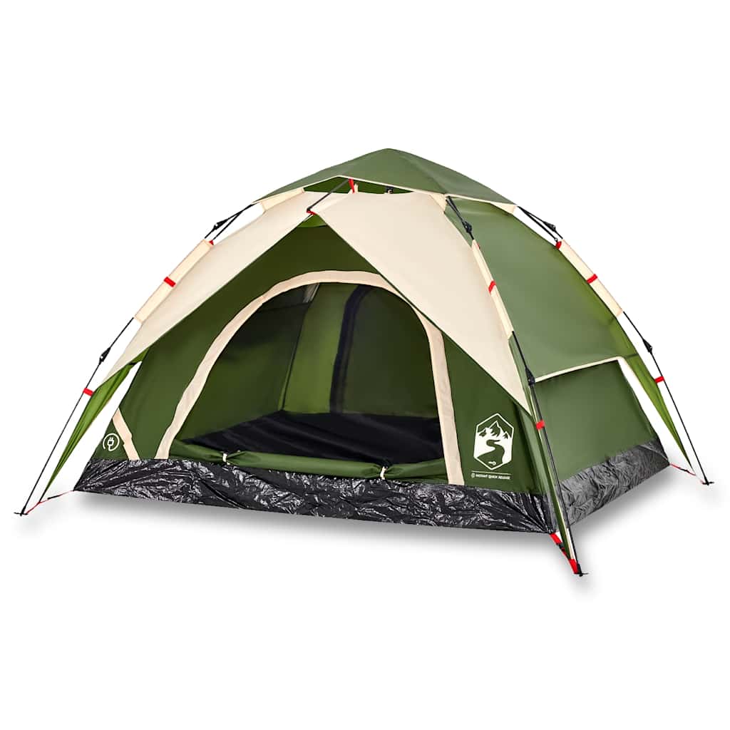 Kuppel-Campingzelt 5 Personen Weiß Verdunkelt Quick Release
