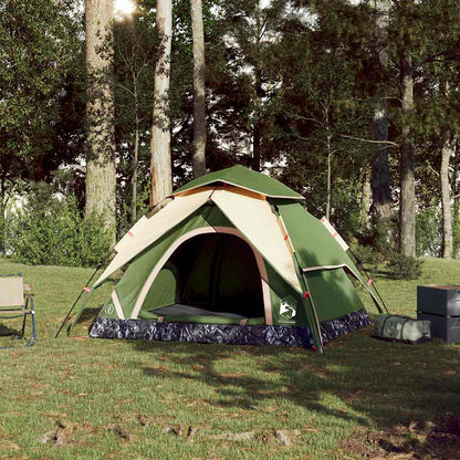 Kuppel-Campingzelt 5 Personen Weiß Verdunkelt Quick Release