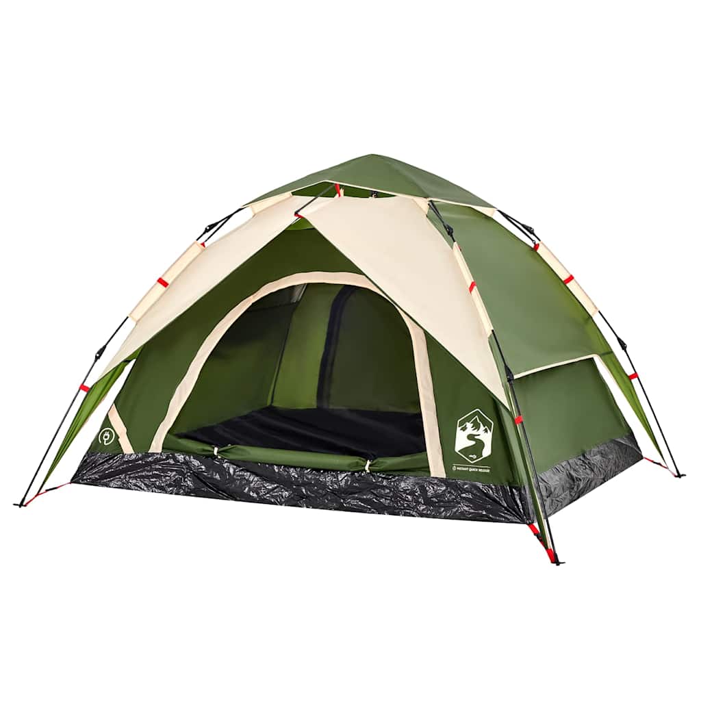 Kuppel-Campingzelt 5 Personen Weiß Verdunkelt Quick Release