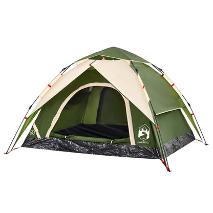 Kuppel-Campingzelt 5 Personen Weiß Verdunkelt Quick Release