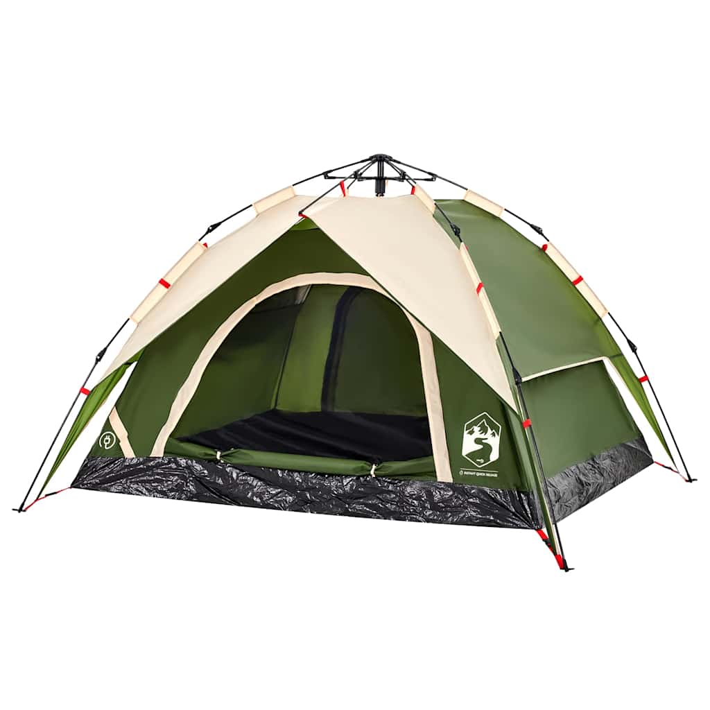 Kuppel-Campingzelt 5 Personen Weiß Verdunkelt Quick Release
