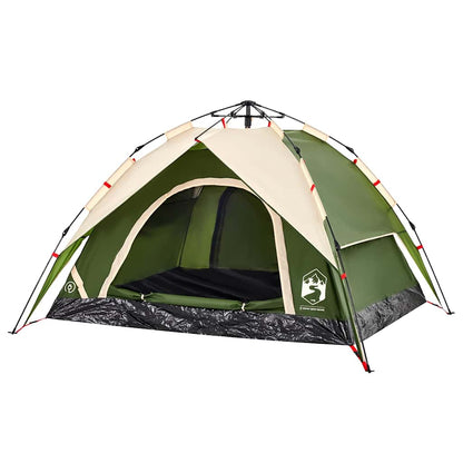 Kuppel-Campingzelt 5 Personen Weiß Verdunkelt Quick Release
