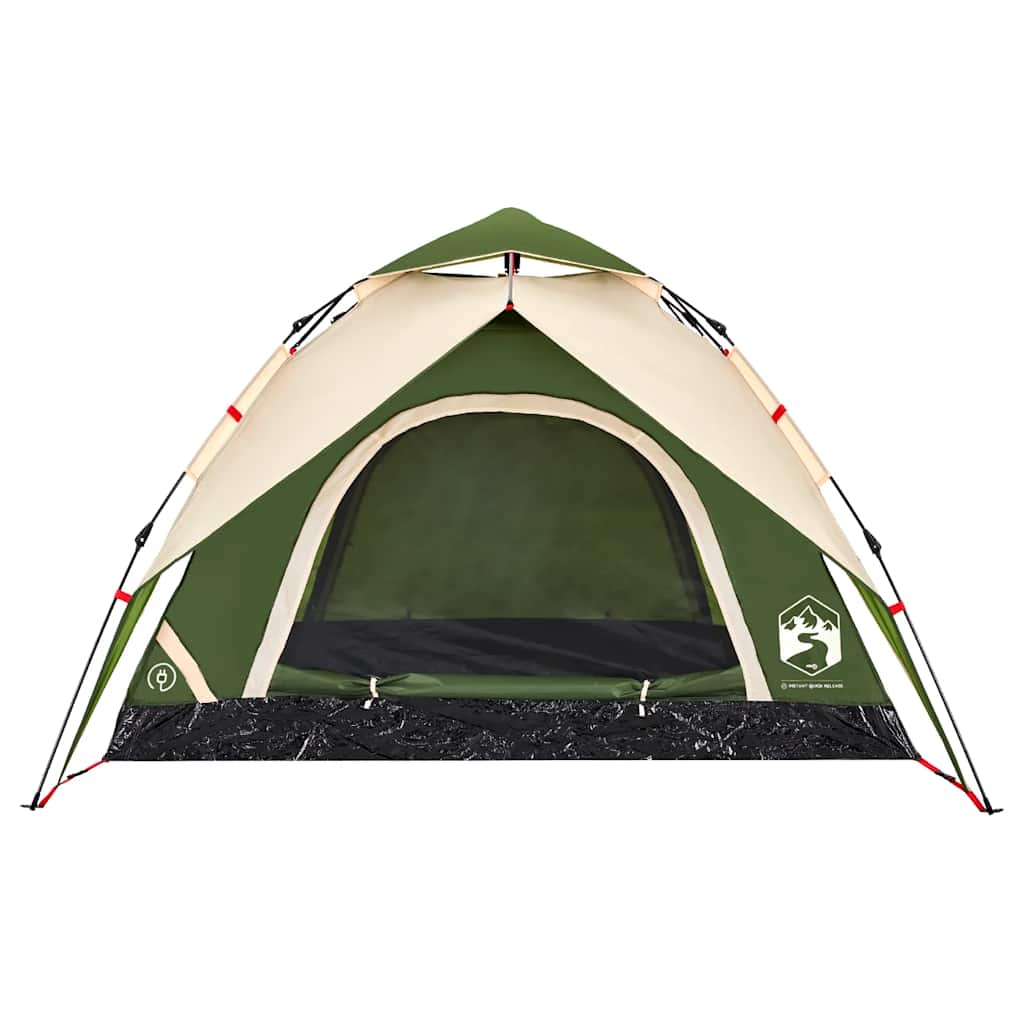 Kuppel-Campingzelt 5 Personen Weiß Verdunkelt Quick Release