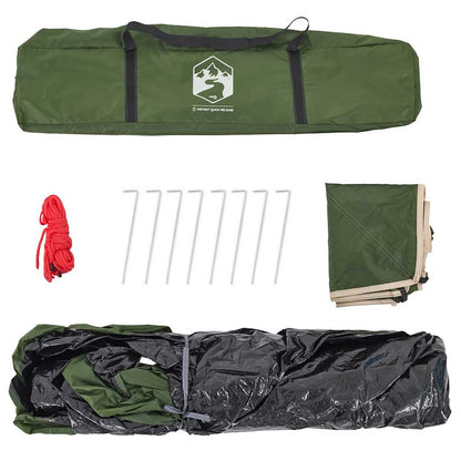 Kuppel-Campingzelt 5 Personen Weiß Verdunkelt Quick Release