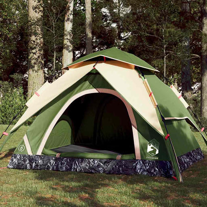 Kuppel-Campingzelt 5 Personen Weiß Verdunkelt Quick Release