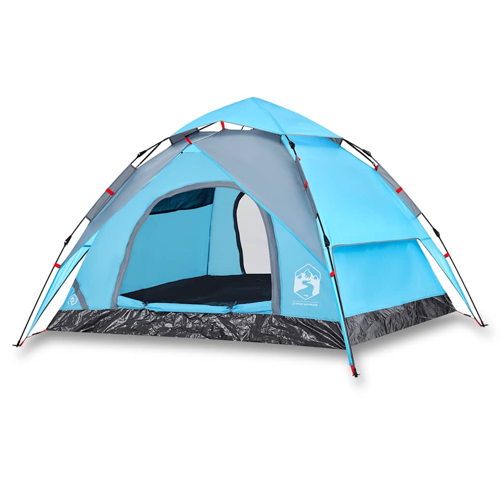 Kuppel-Campingzelt 5 Personen Weiß Verdunkelt Quick Release