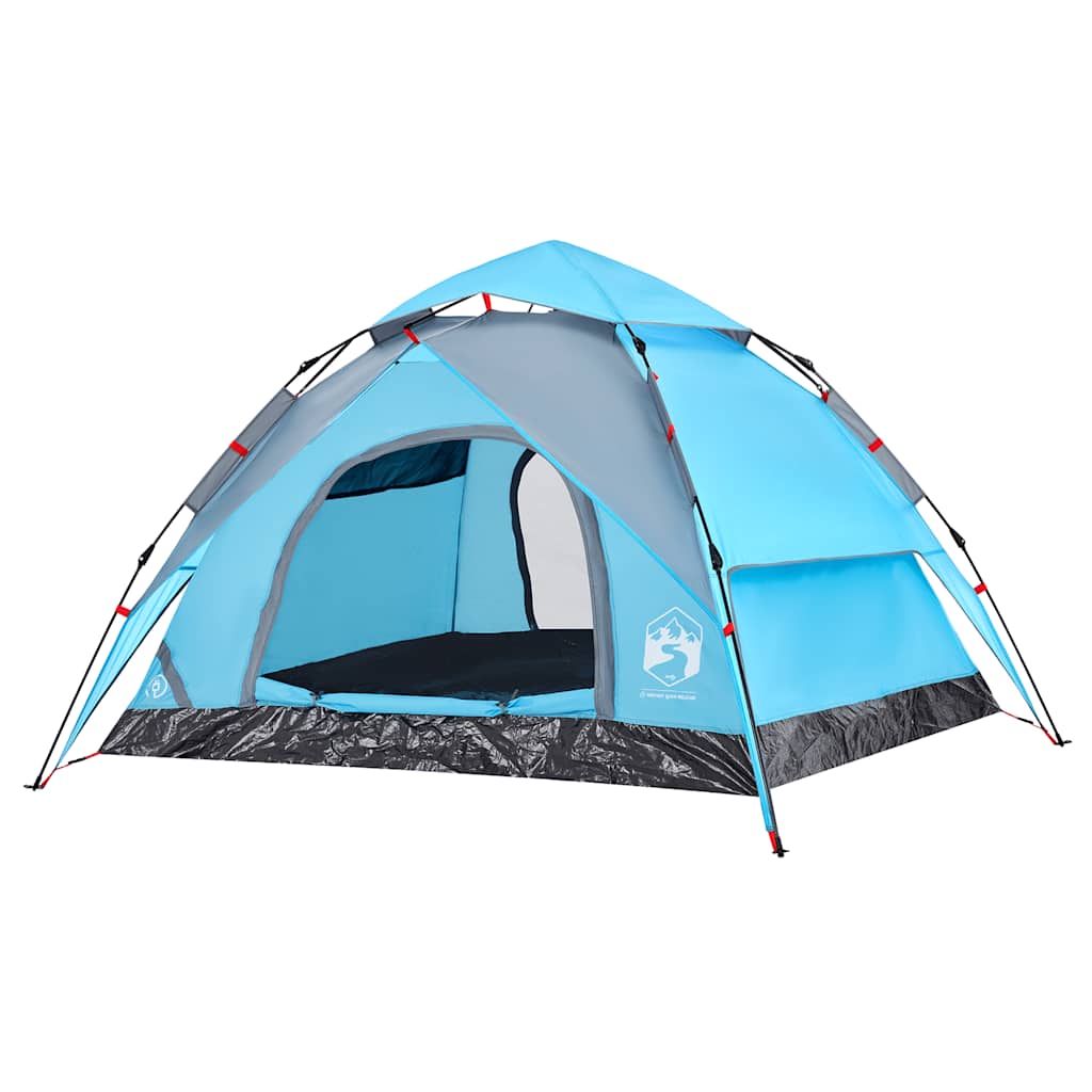 Kuppel-Campingzelt 5 Personen Weiß Verdunkelt Quick Release