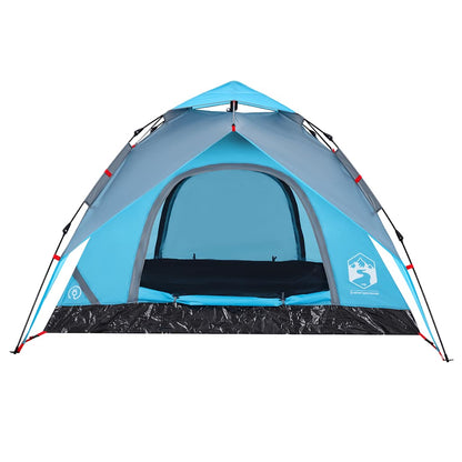 Kuppel-Campingzelt 5 Personen Weiß Verdunkelt Quick Release