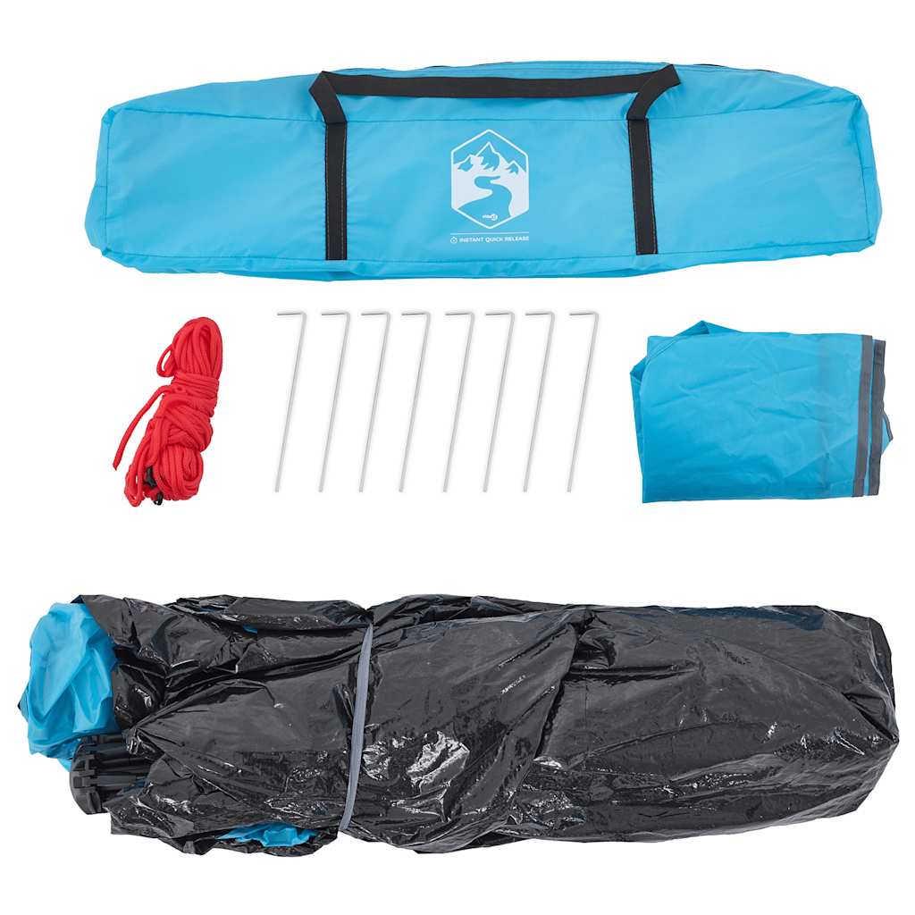 Kuppel-Campingzelt 5 Personen Weiß Verdunkelt Quick Release