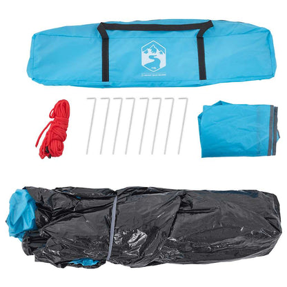 Kuppel-Campingzelt 5 Personen Weiß Verdunkelt Quick Release