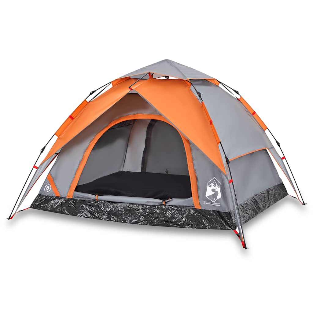 Kuppel-Campingzelt 5 Personen Weiß Verdunkelt Quick Release