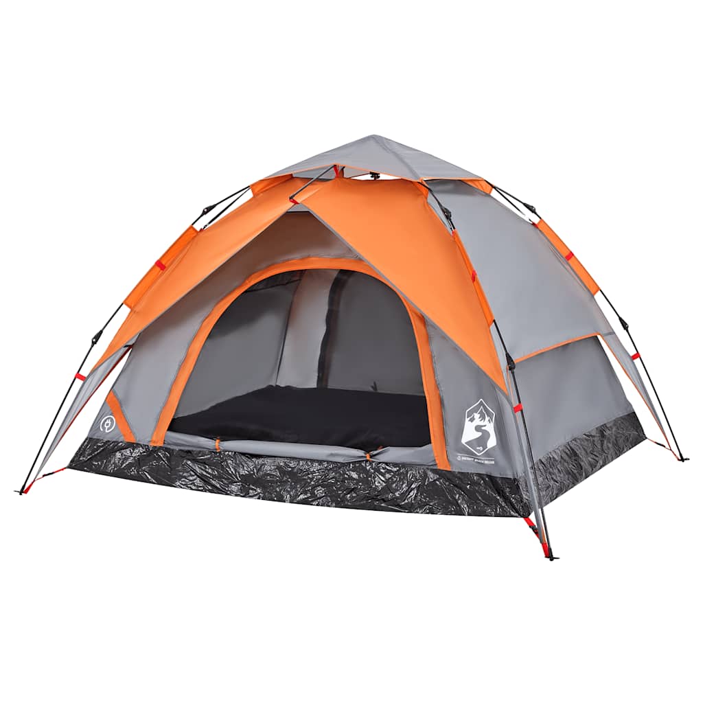 Kuppel-Campingzelt 5 Personen Weiß Verdunkelt Quick Release