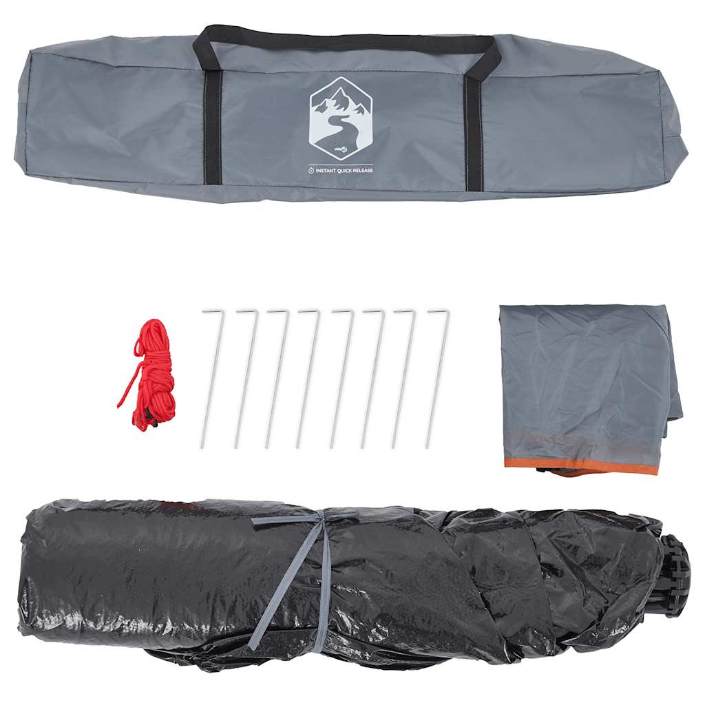 Kuppel-Campingzelt 5 Personen Weiß Verdunkelt Quick Release