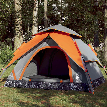 Kuppel-Campingzelt 5 Personen Weiß Verdunkelt Quick Release