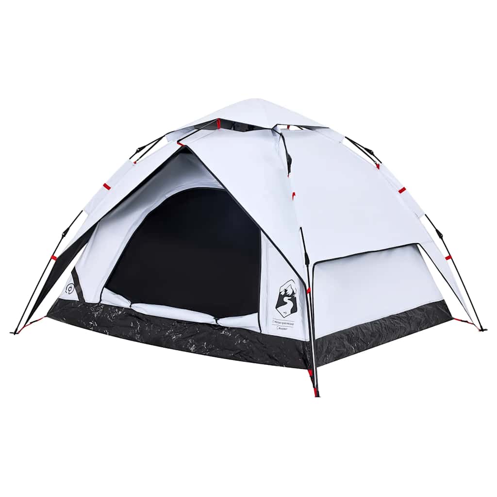Kuppel-Campingzelt 5 Personen Weiß Verdunkelt Quick Release