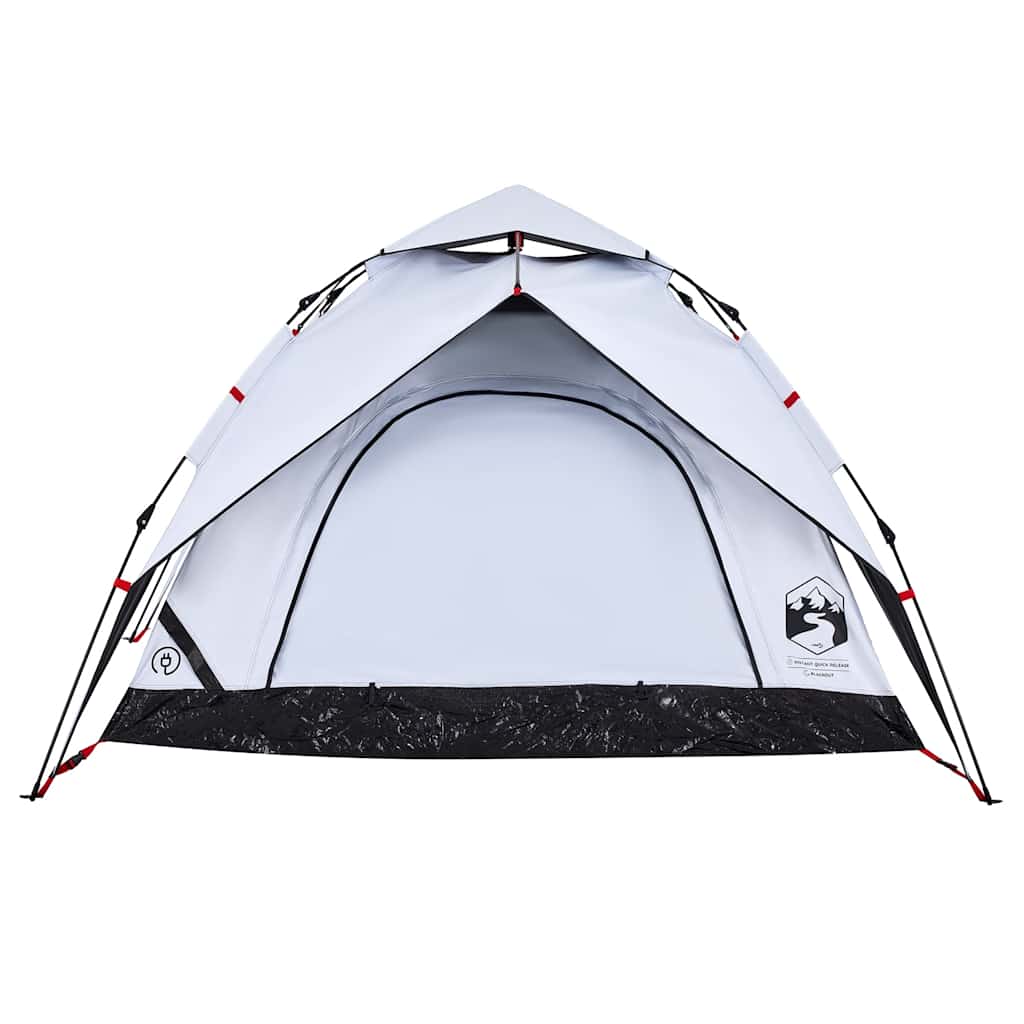 Kuppel-Campingzelt 5 Personen Weiß Verdunkelt Quick Release