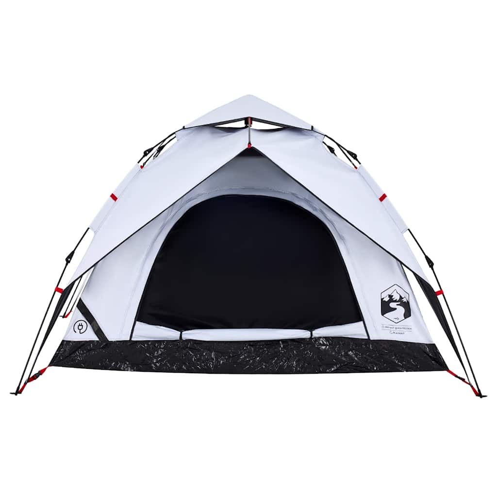 Kuppel-Campingzelt 5 Personen Weiß Verdunkelt Quick Release