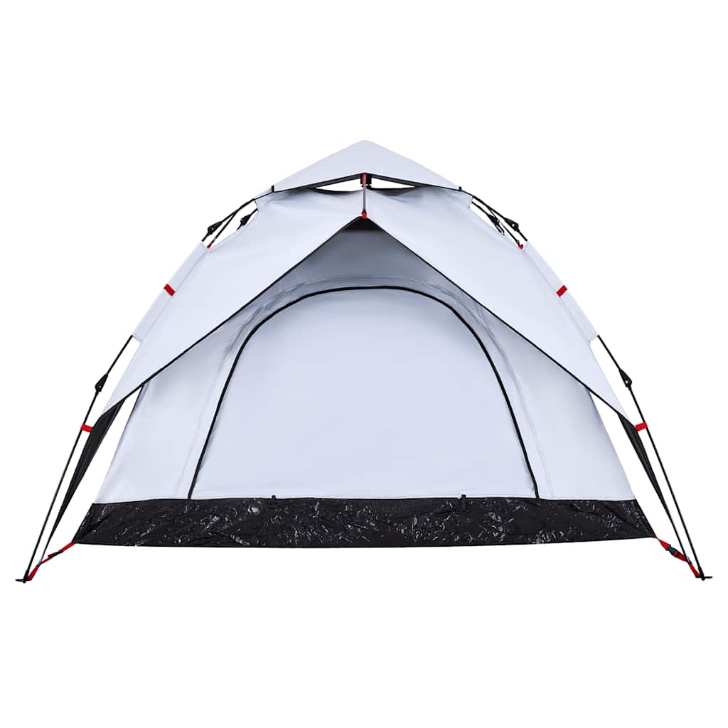 Kuppel-Campingzelt 5 Personen Weiß Verdunkelt Quick Release