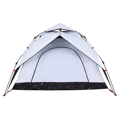 Kuppel-Campingzelt 5 Personen Weiß Verdunkelt Quick Release