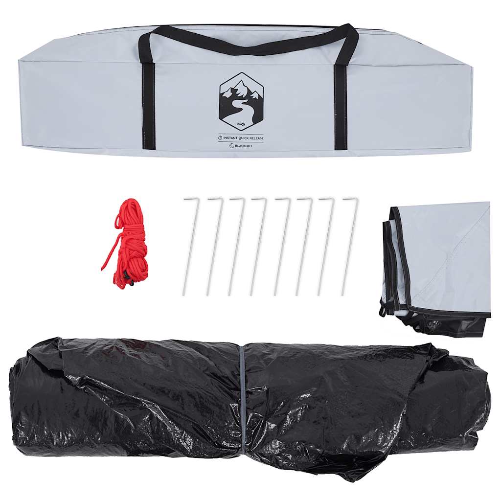 Kuppel-Campingzelt 5 Personen Weiß Verdunkelt Quick Release