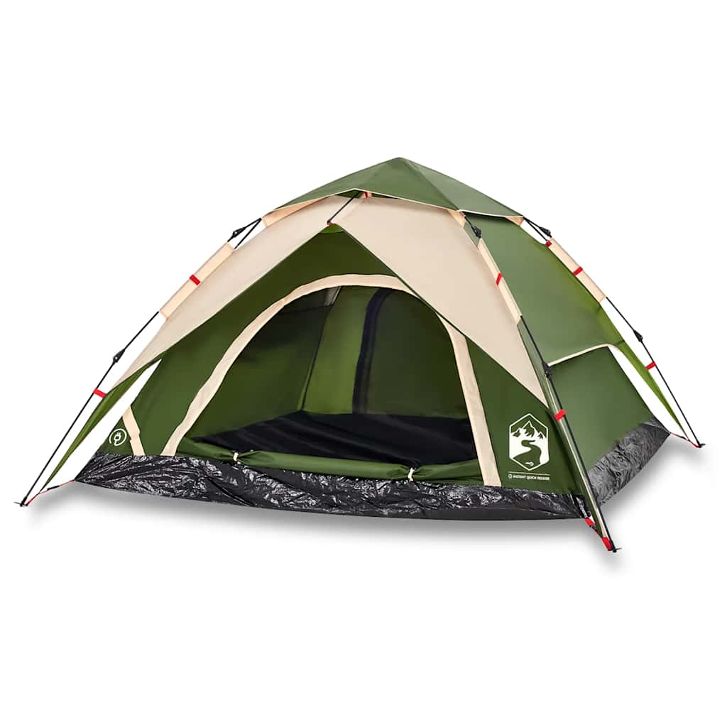 Kuppel-Campingzelt 5 Personen Weiß Verdunkelt Quick Release